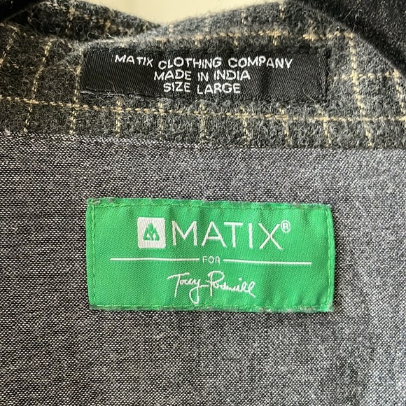 MATIX checker vintage button down shirt - Picture 2 of 6